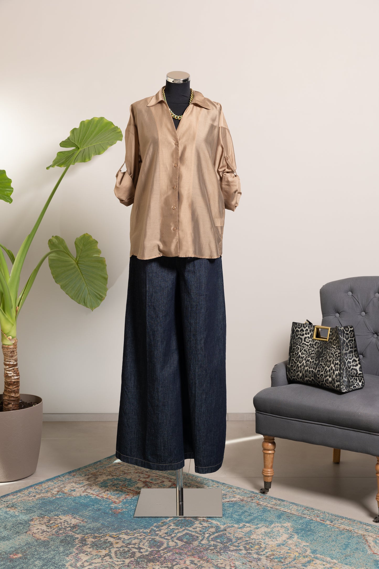 CAMICIA BEIGE -MOTEL-