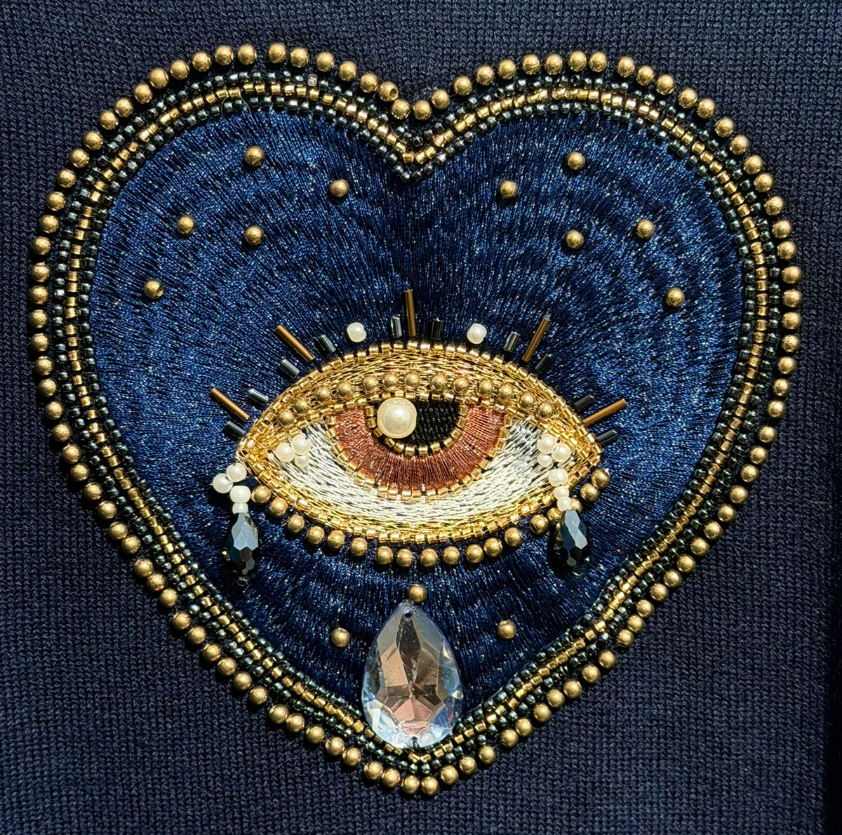 Il thè delle 5 | Maglia Lisa Heart Dark Blue