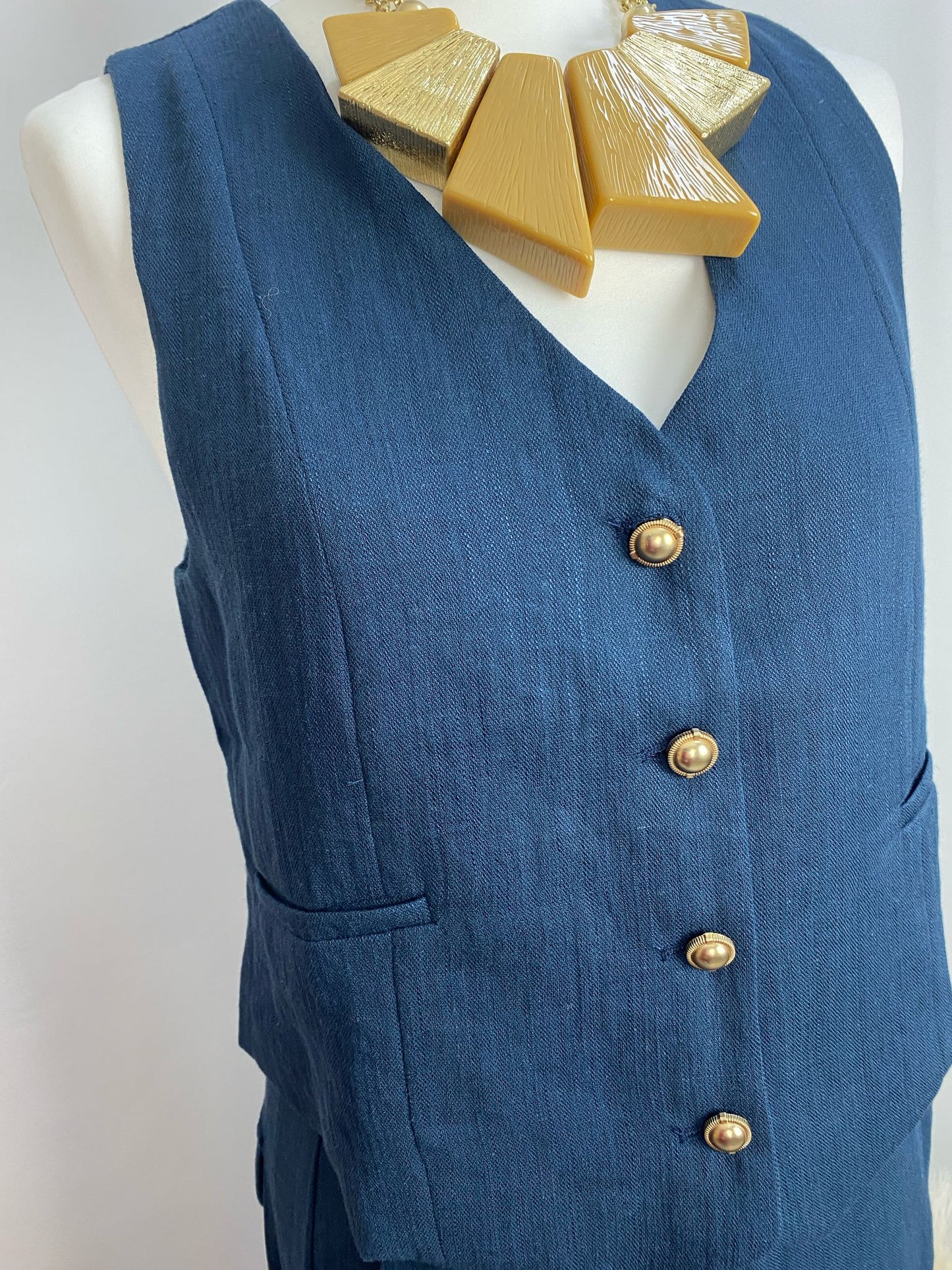 GILET CHINE NAVY-ART LOVE
