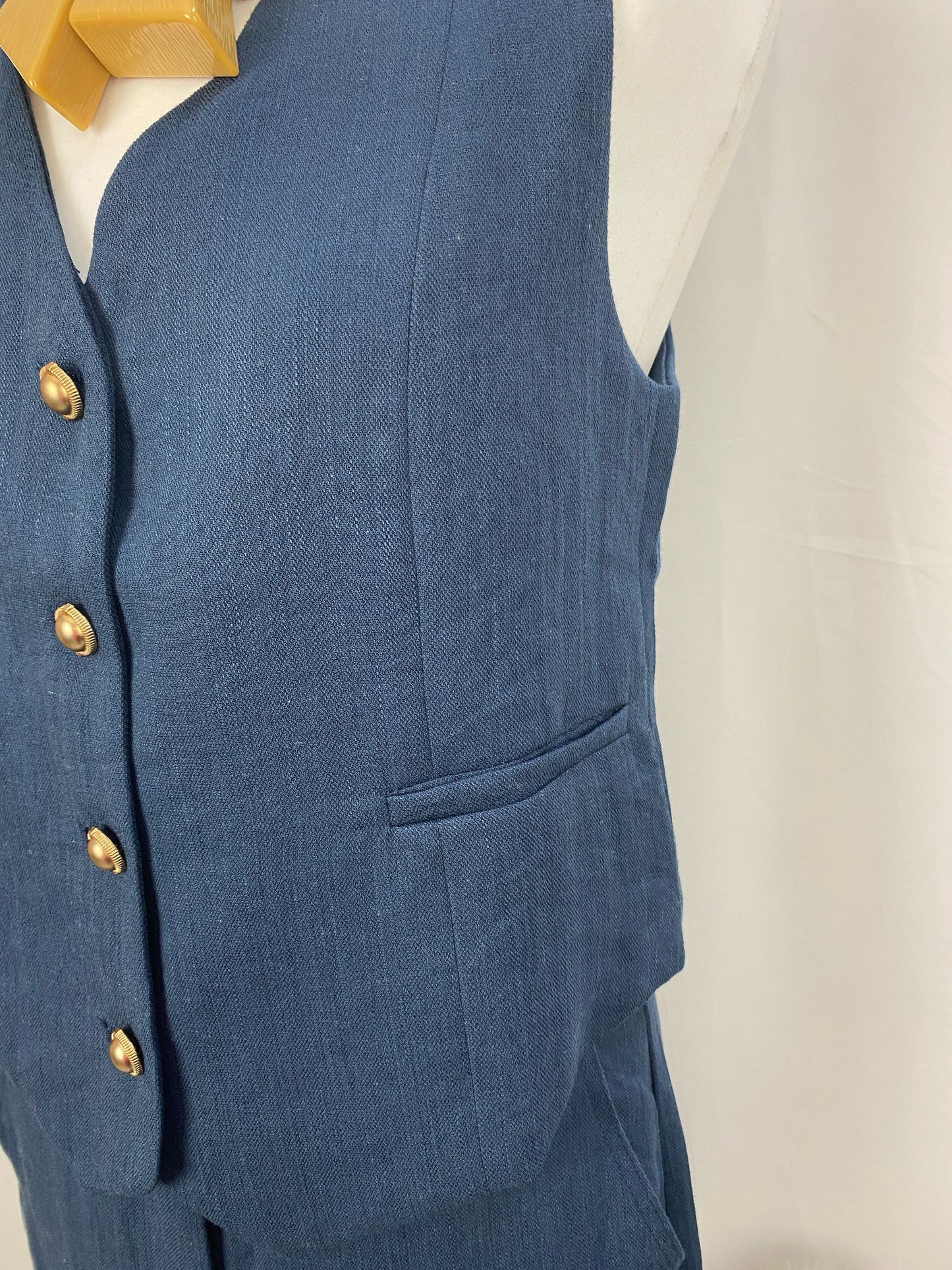 GILET CHINE NAVY-ART LOVE