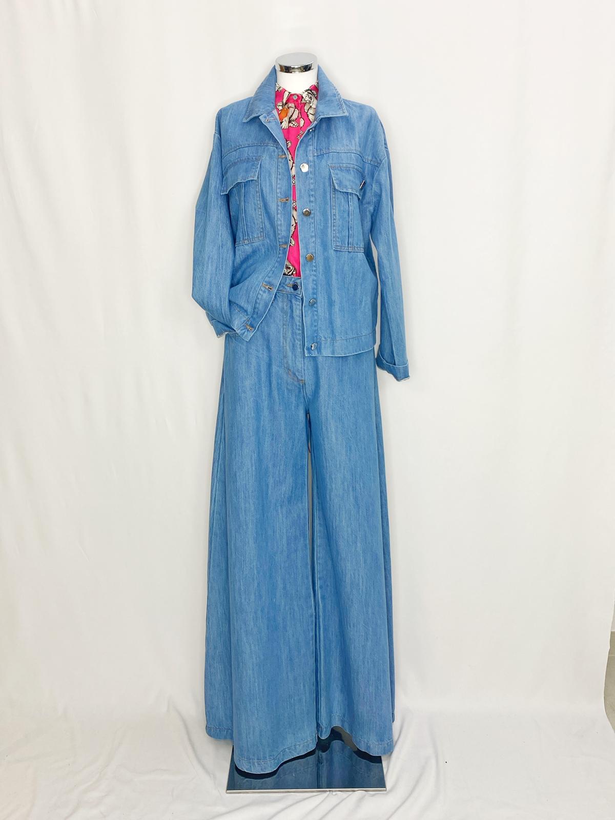 JEANS NIKO DENIM PALAZZO- IL THE DELLE 5