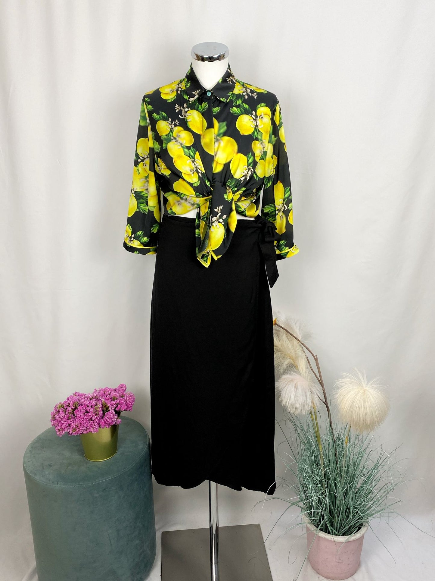 CAMICIA LEMON BLACK- IL THE DELLE 5