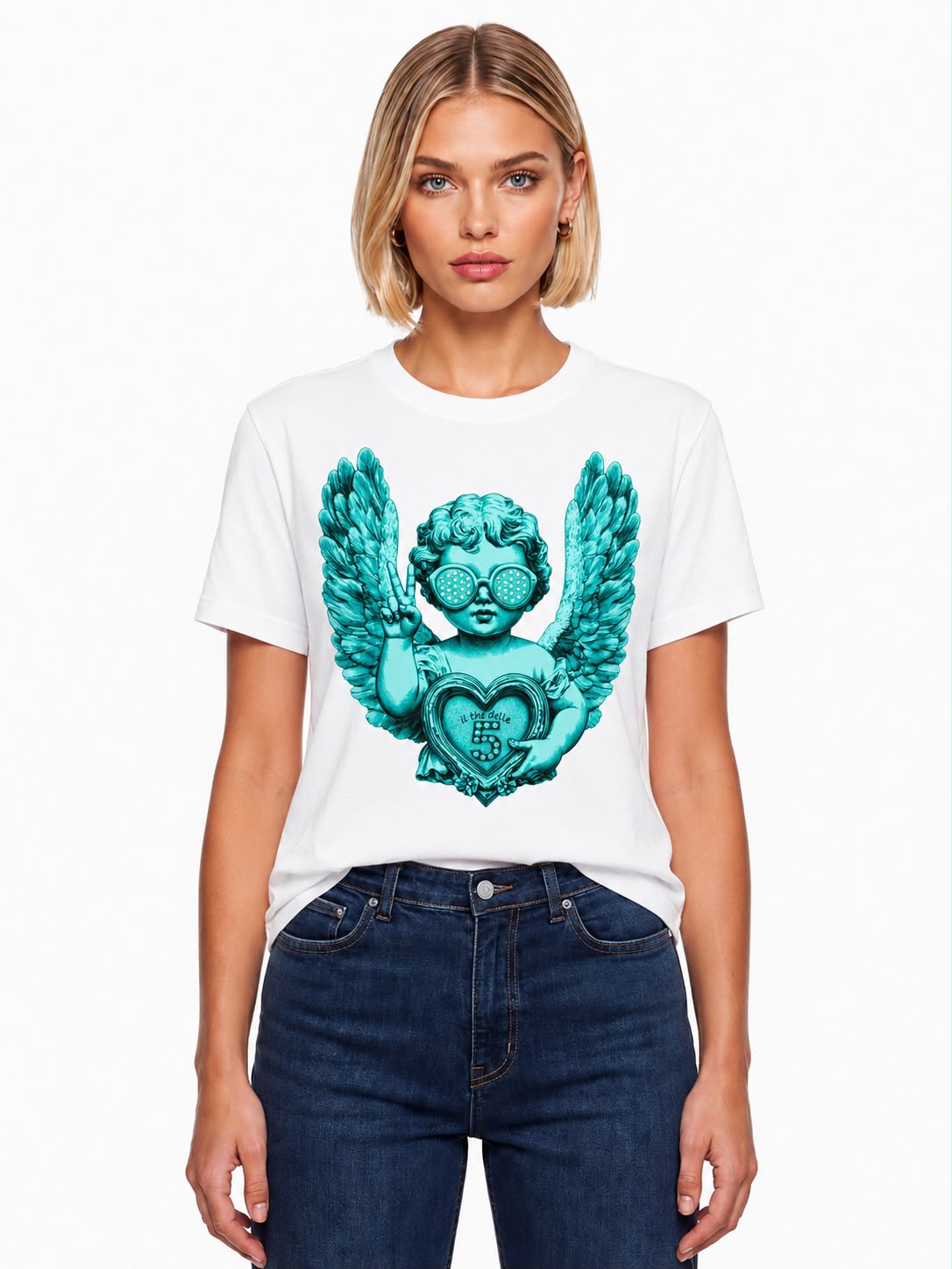 SCIRTY ANGEL T-SHIRT BIANCA