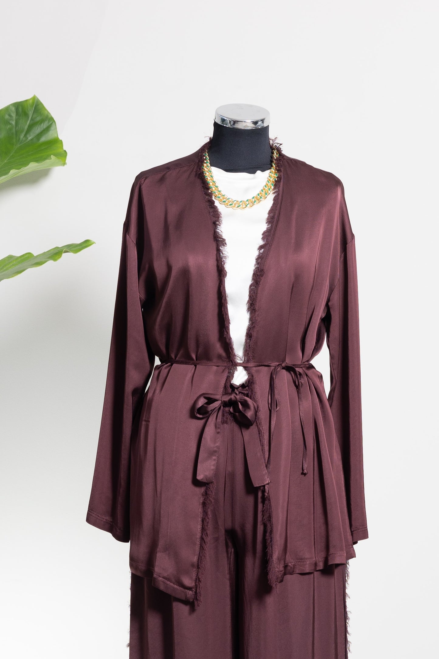 CARDIGAN BRUNELLO IN VISCOSA -MOTEL-