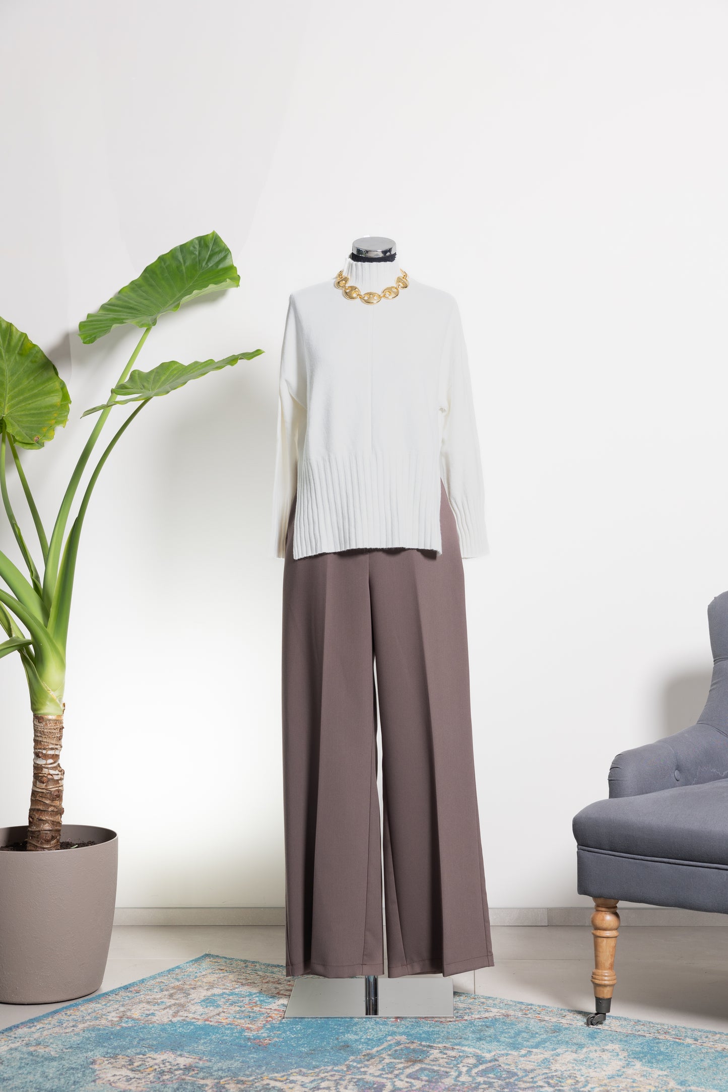 PANTALONE MARRONE -MOTEL-