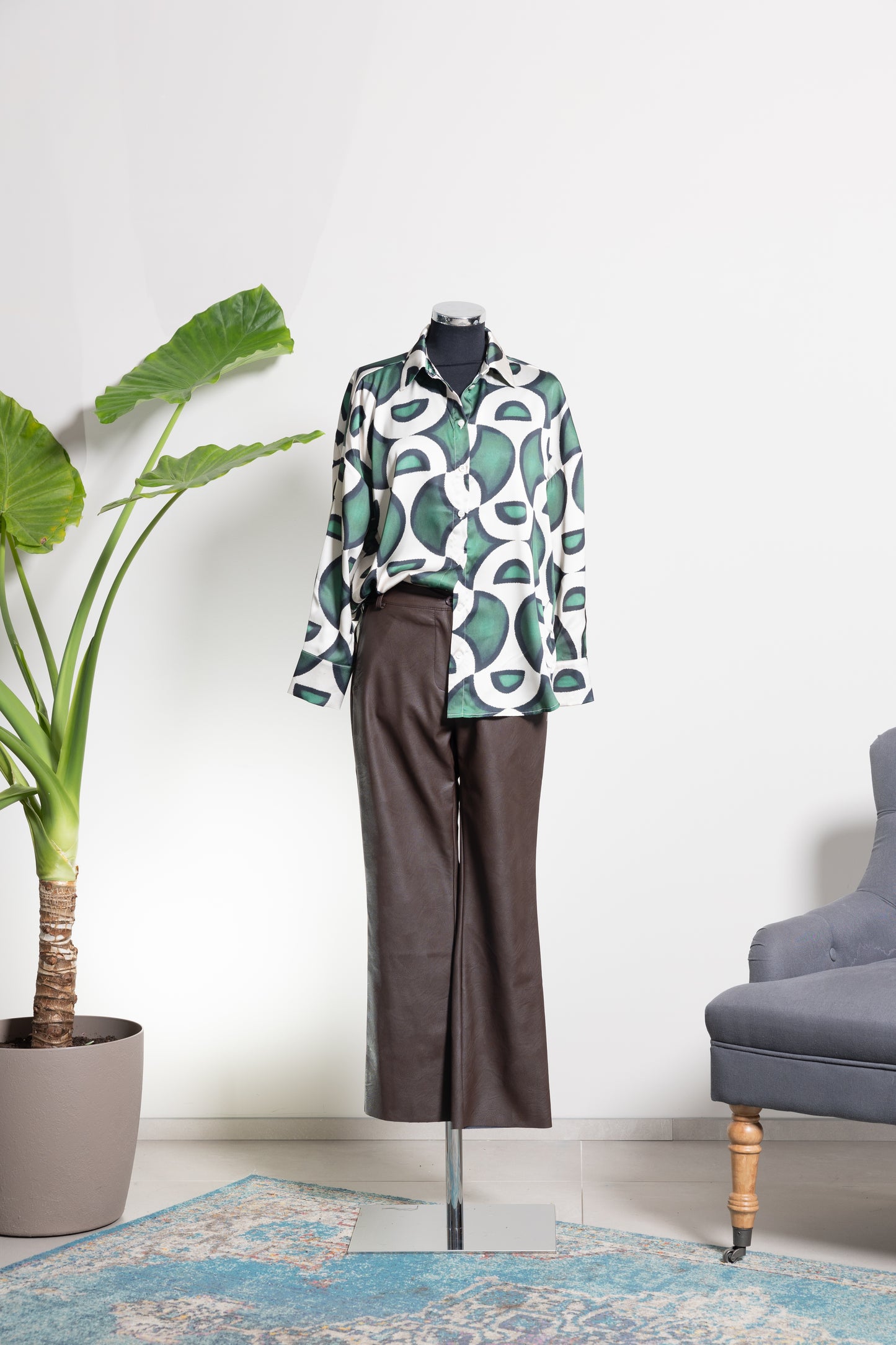 PANTALONE MORO ECOPELLE -MOTEL-