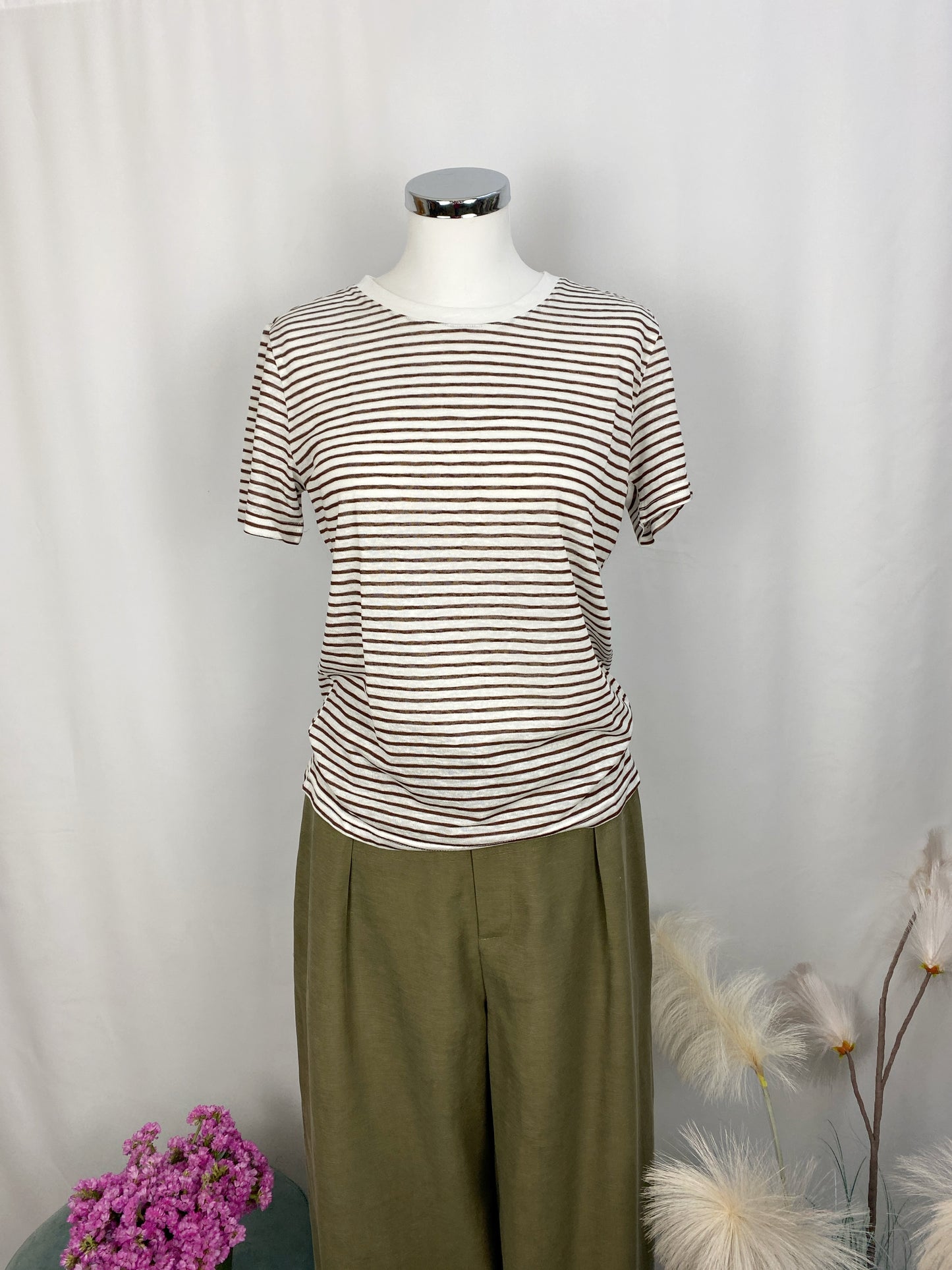 T-SHIRT LENA BROWN O KAKHI-ART LOVE