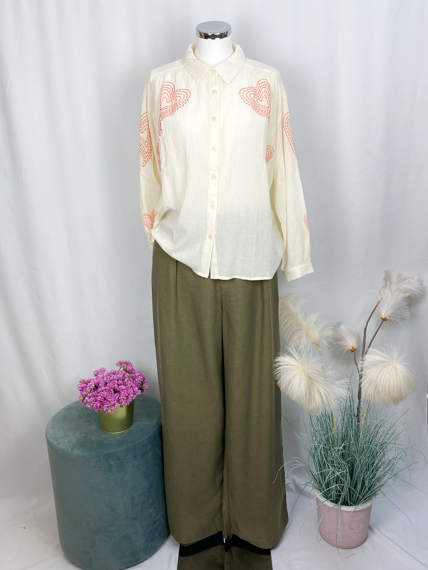 CHEMISE ANCELINE BEIGE-ART LOVE