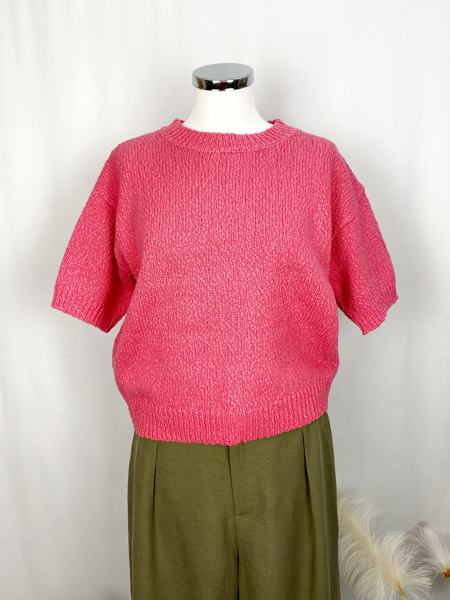 PULL SYLVIANE CORAL-ART LOVE