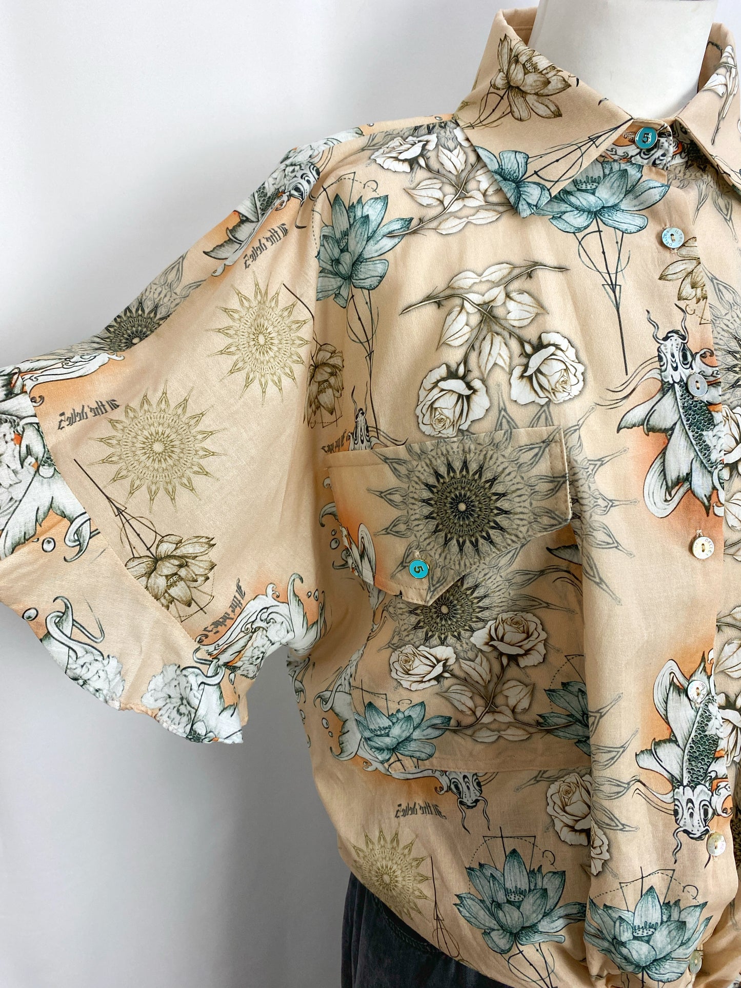 CAMICIA AMALIA TATOO ROSE- IL THE DELLE 5