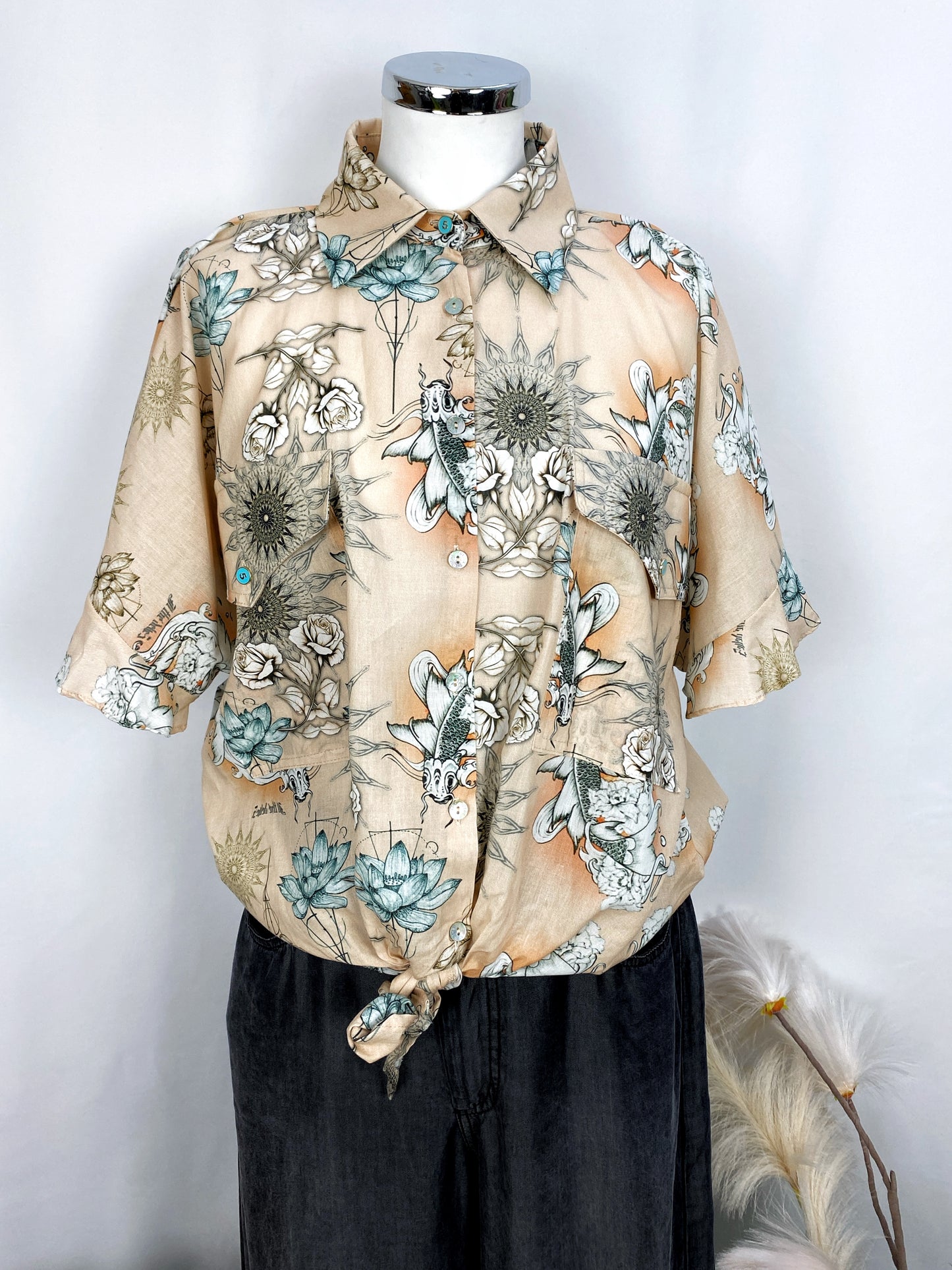 CAMICIA AMALIA TATOO ROSE- IL THE DELLE 5