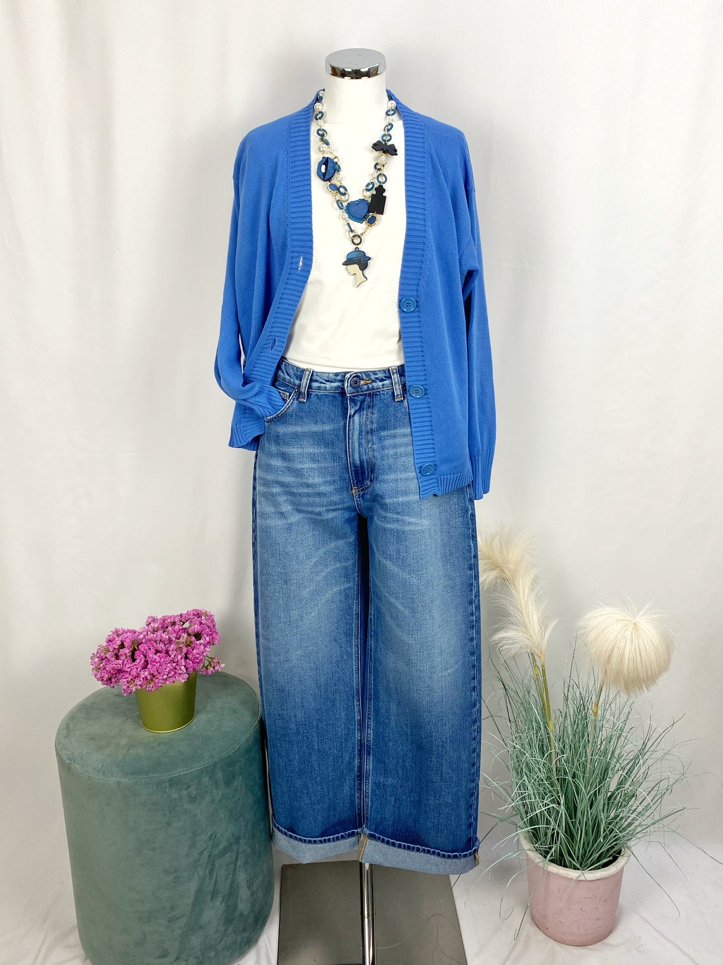 CARDIGAN AZZURRO O ROSSO- SOLOTRE