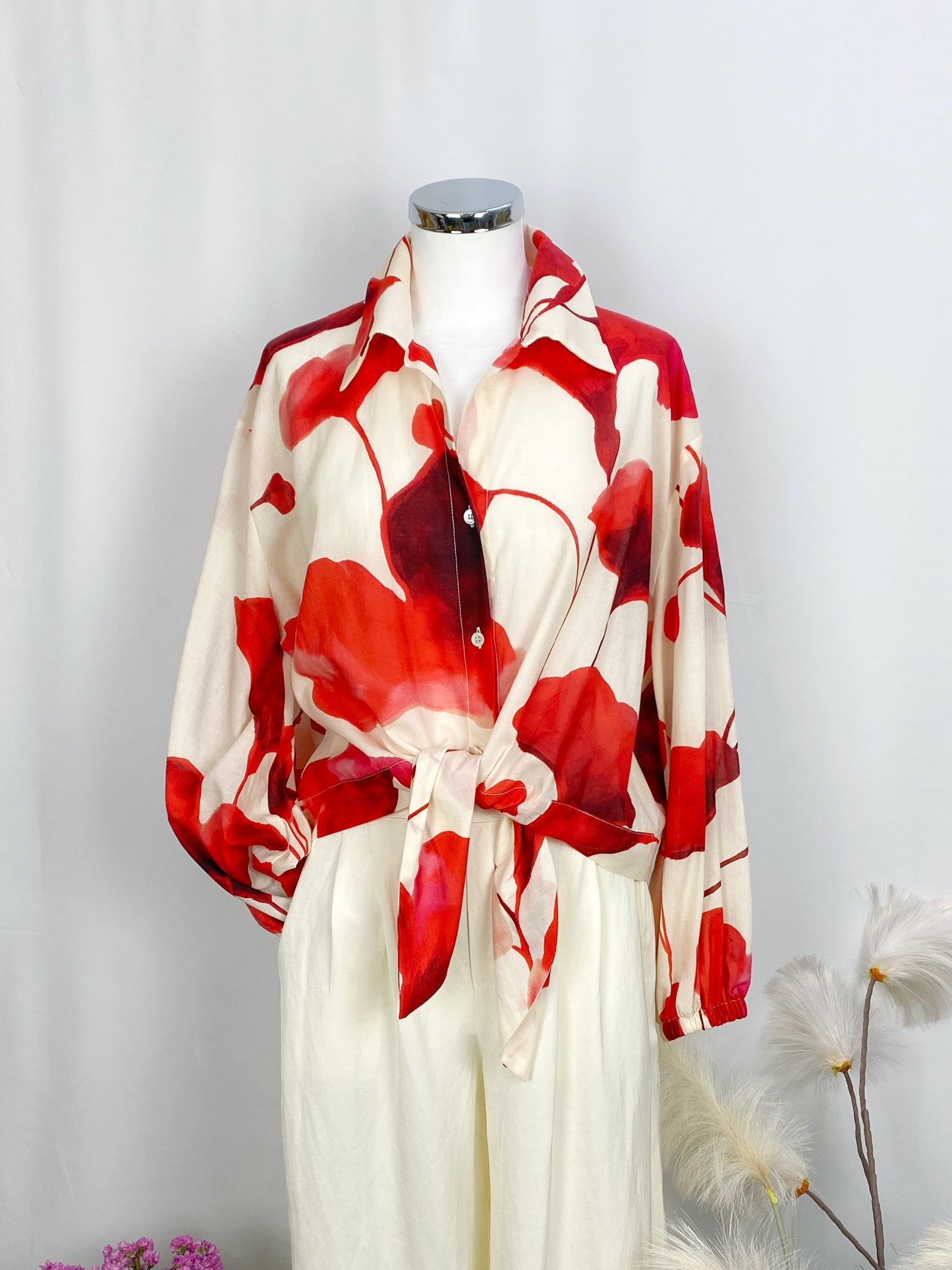 CAMICIA CON PAPAVERI- SOLOTRE