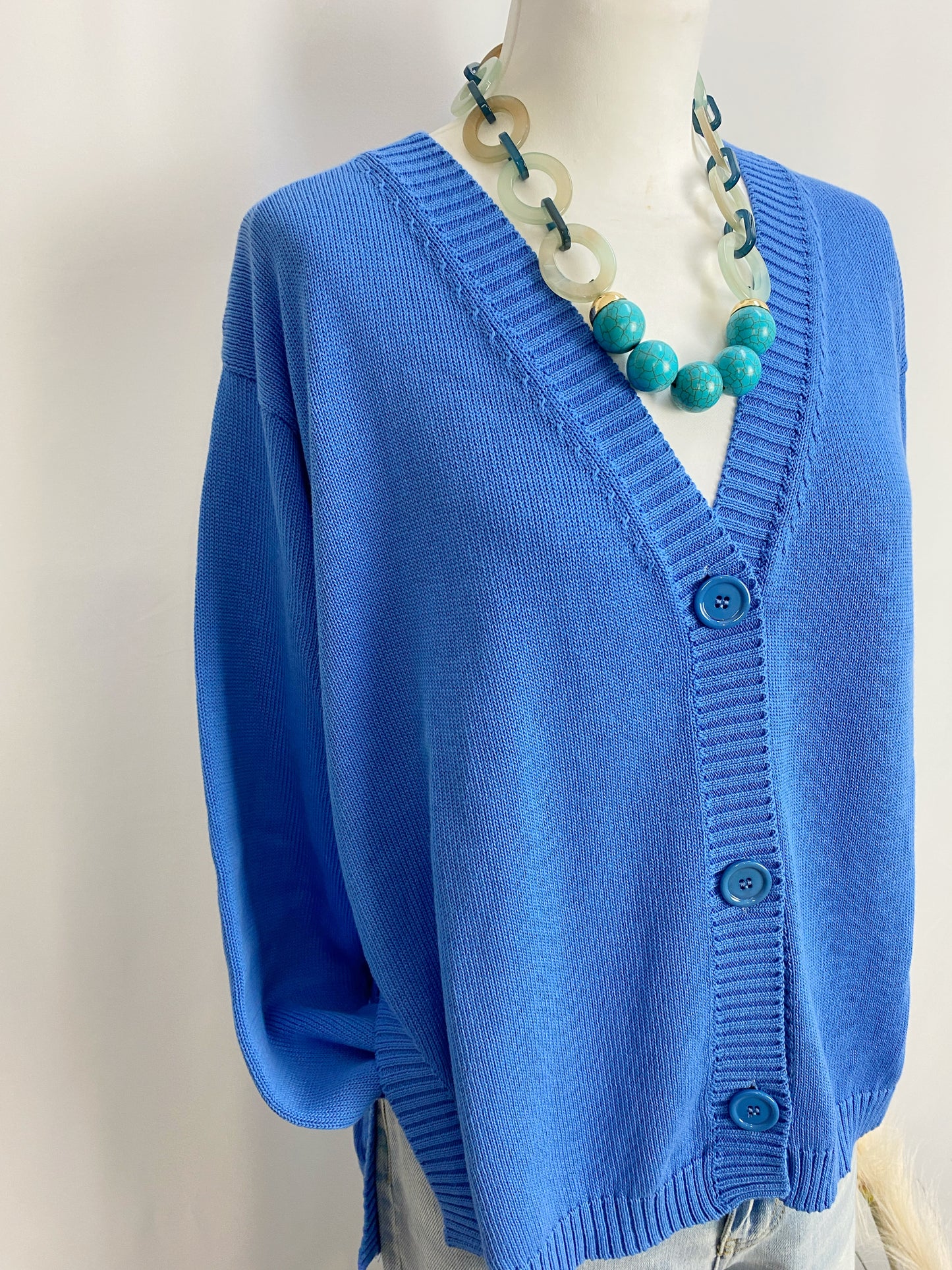CARDIGAN AZZURRO O ROSSO- SOLOTRE