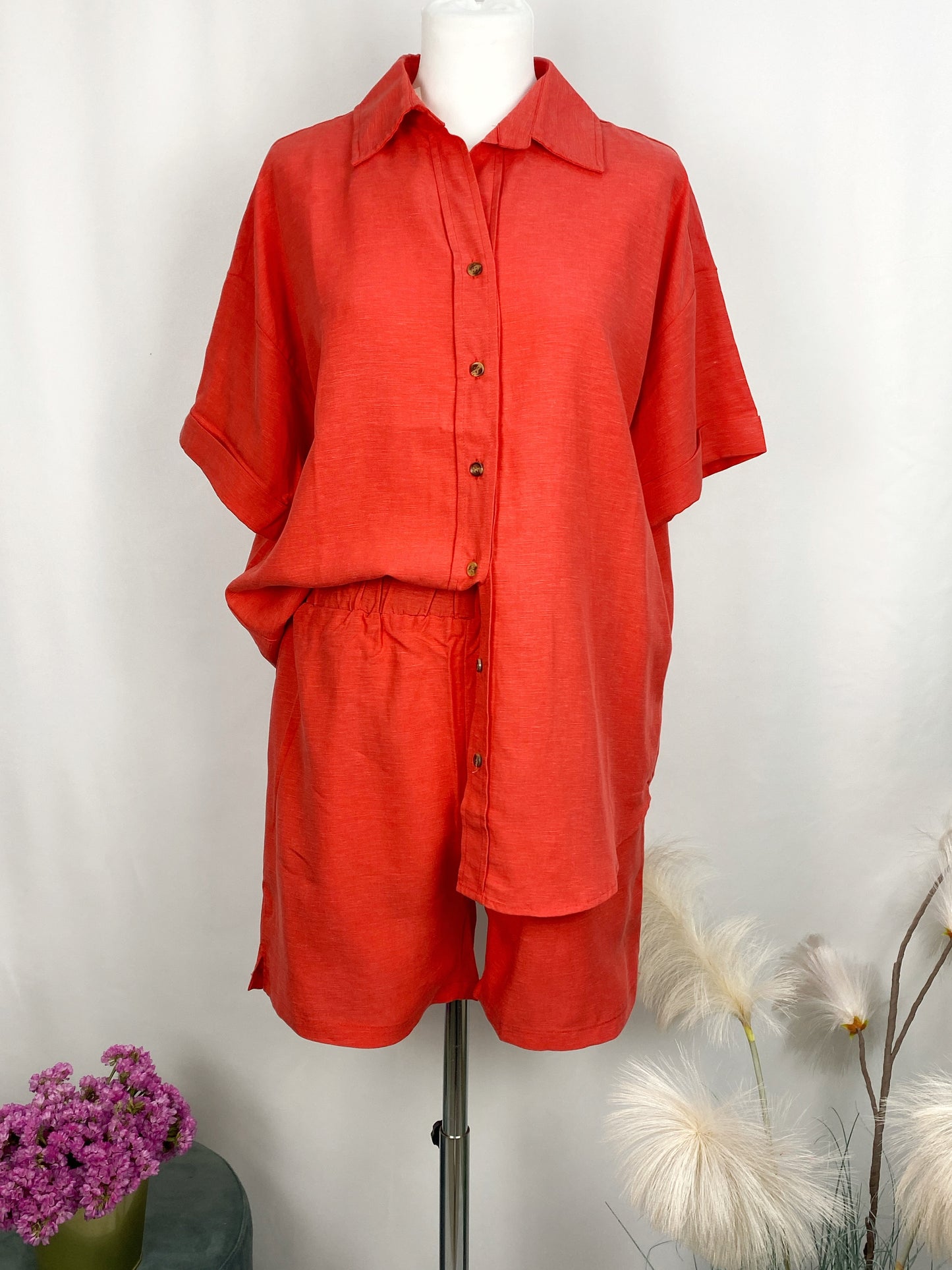CHEMISE ADDISON RED-ART LOVE