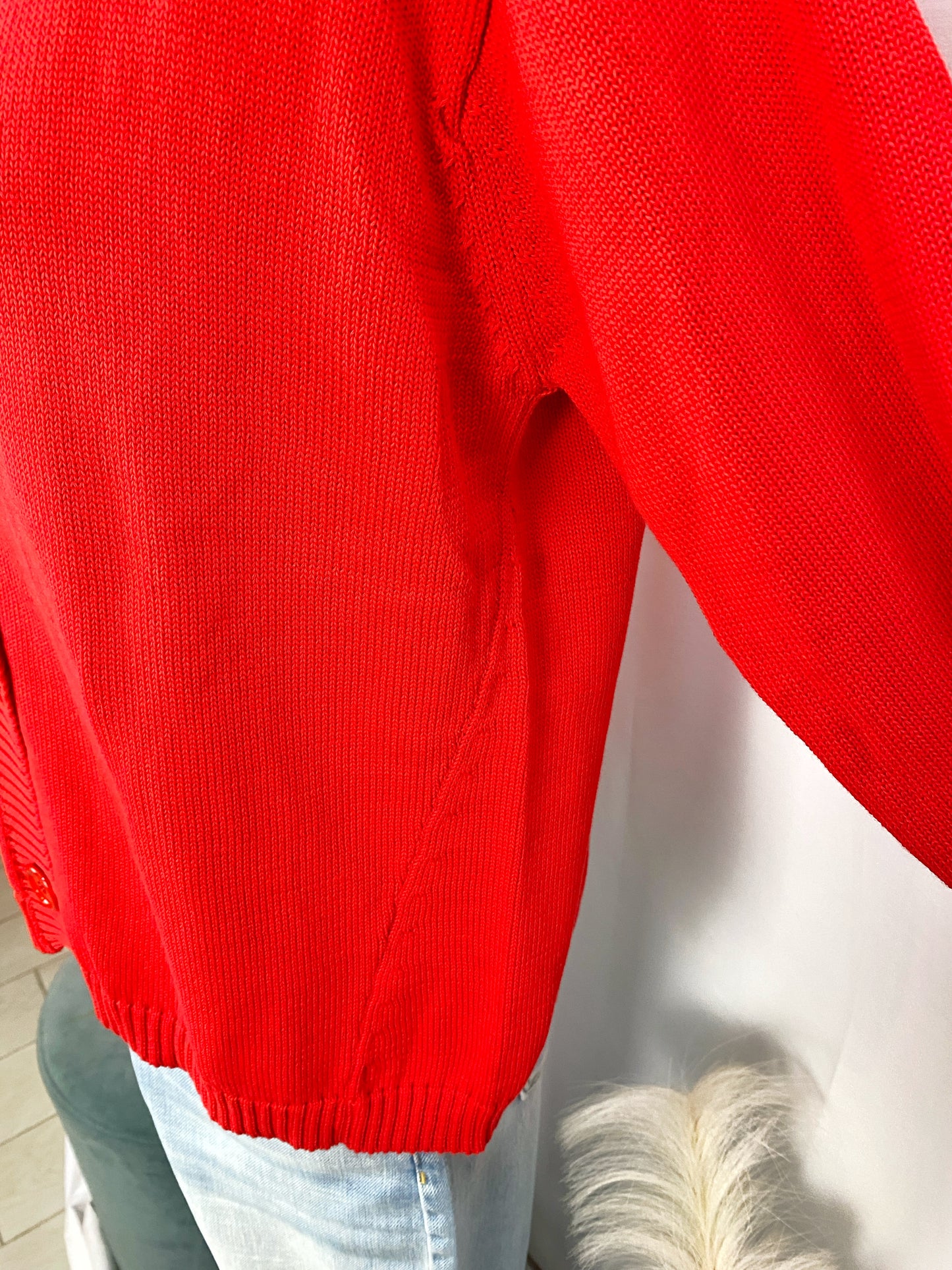 CARDIGAN AZZURRO O ROSSO- SOLOTRE