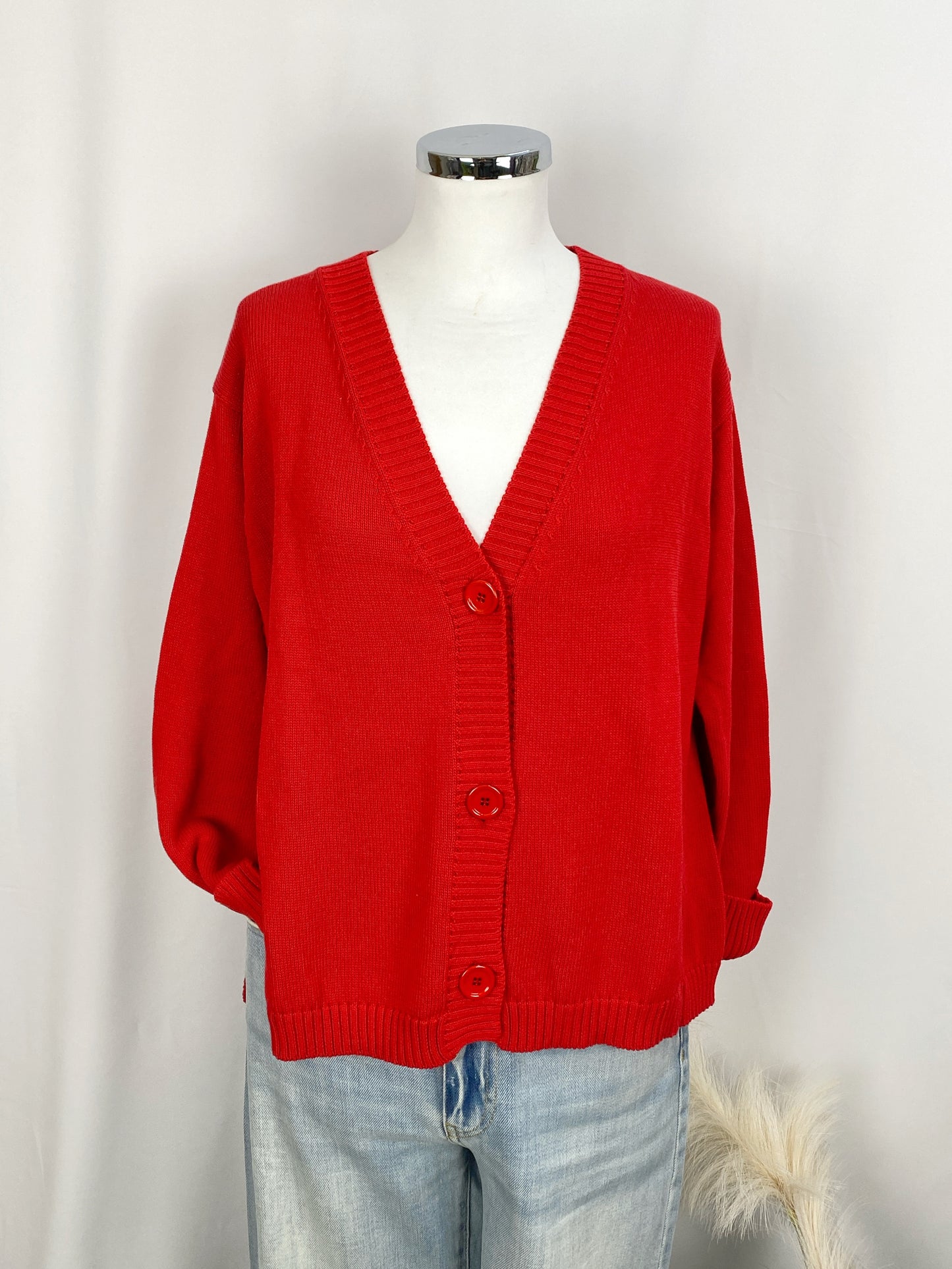 CARDIGAN AZZURRO O ROSSO- SOLOTRE
