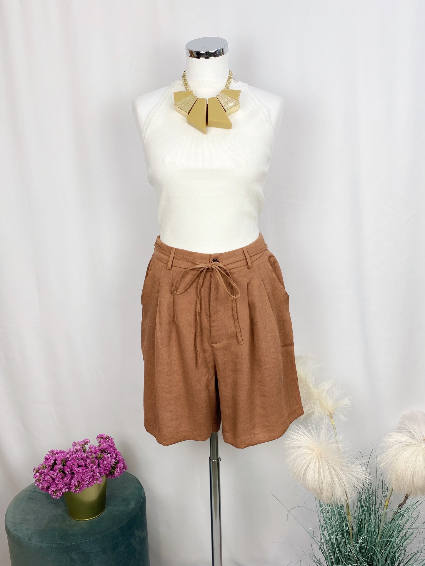 TOP ALMINA YELLOW O CREAM-ART LOVE