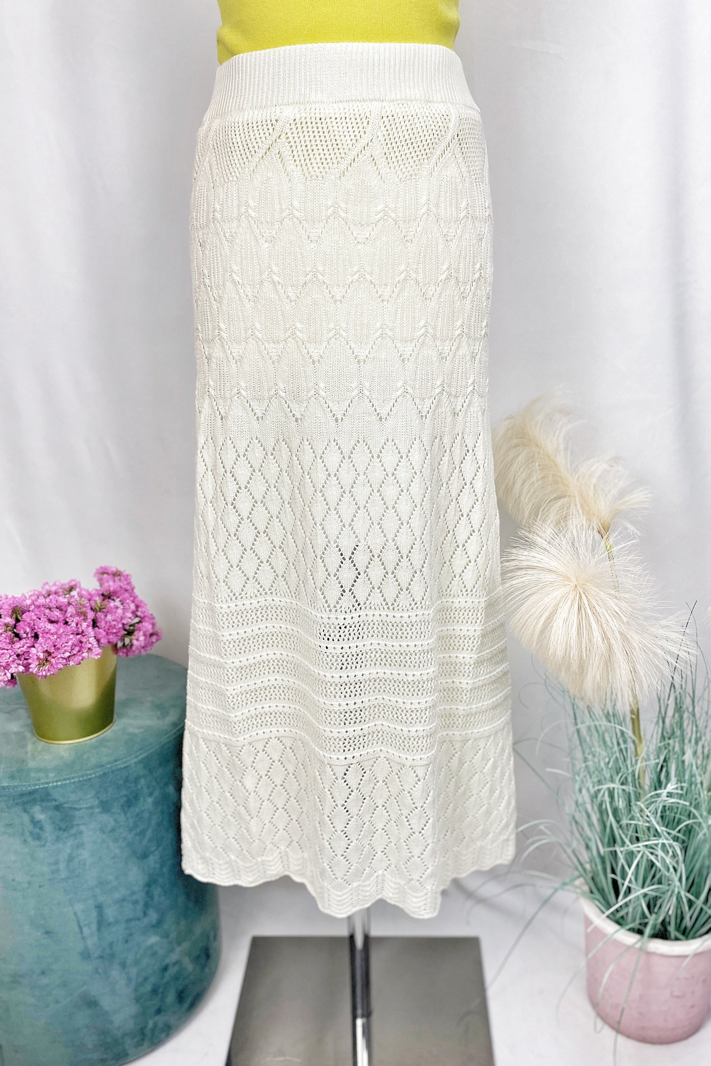 JUPE HAWAII CREAM-ART LOVE