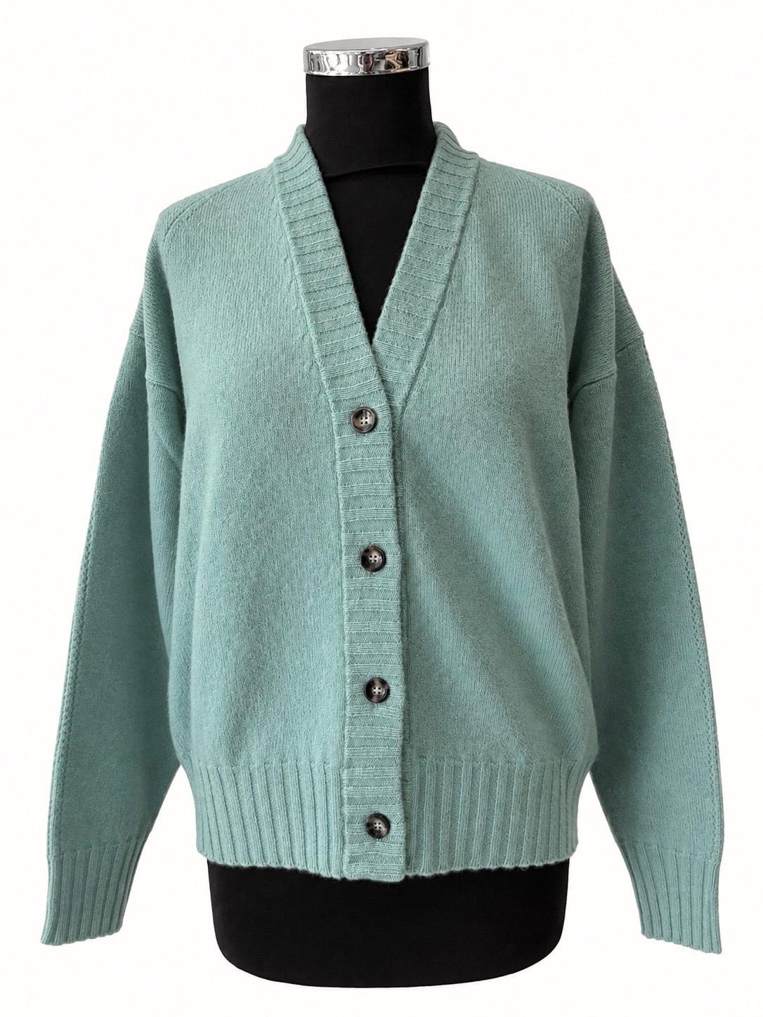 Solotre | Cardigan Grigio, Tortora, Tiffany M3AC0008