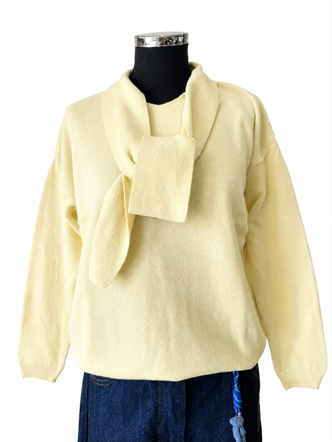 Anitiè | Maglia con Collo Sciarpa Gialla o Moro AN261012152