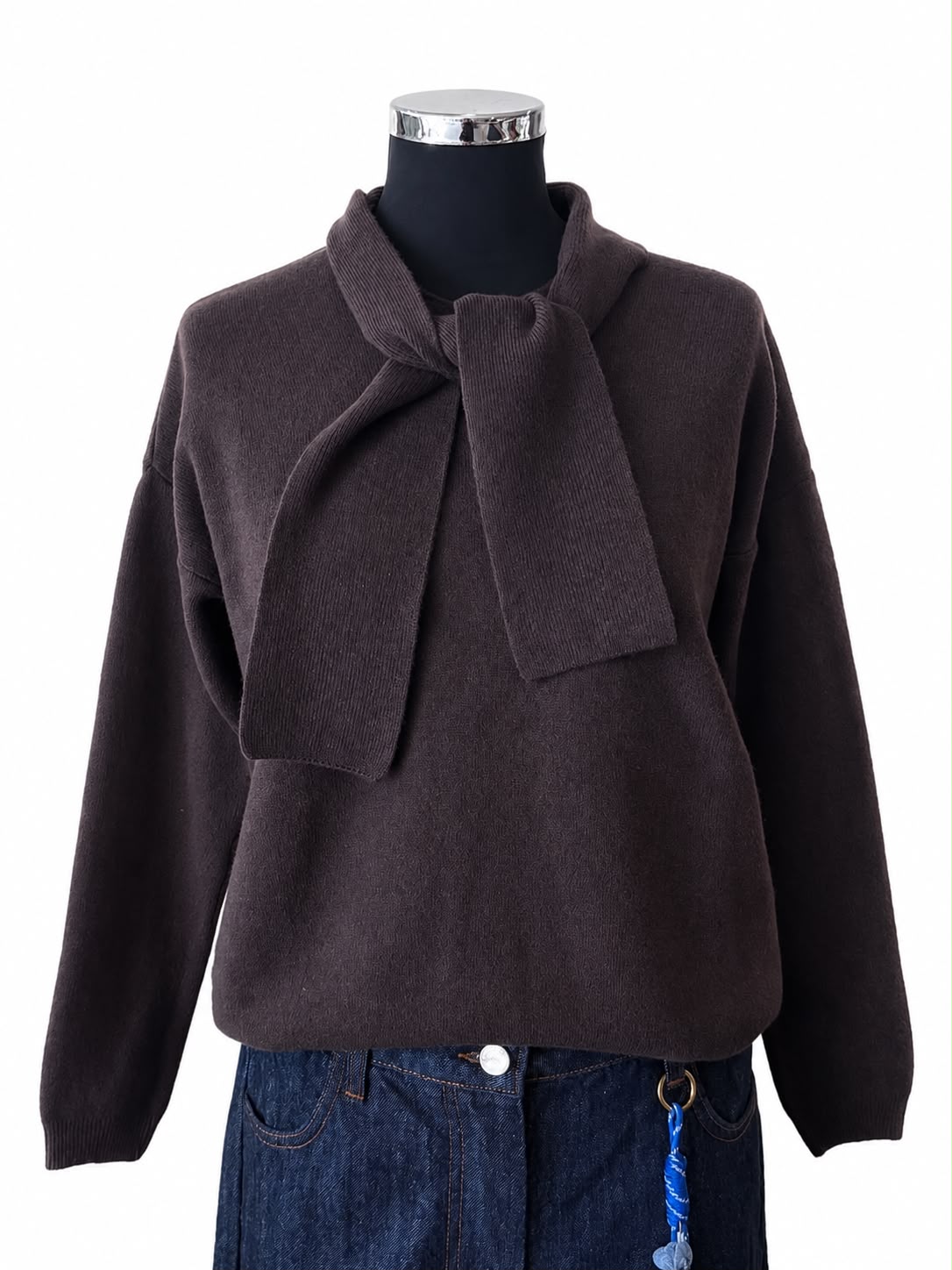 Anitiè | Maglia con Collo Sciarpa Gialla o Moro AN261012152