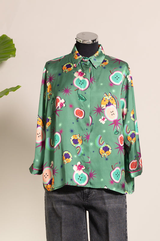 CAMICIA SPOON FANTASILANDIA GREEN -IL THE DELLE 5-