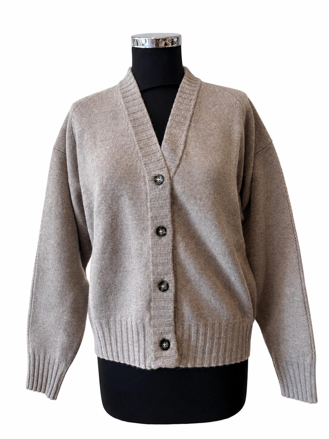 Solotre | Cardigan Grigio, Tortora, Tiffany M3AC0008